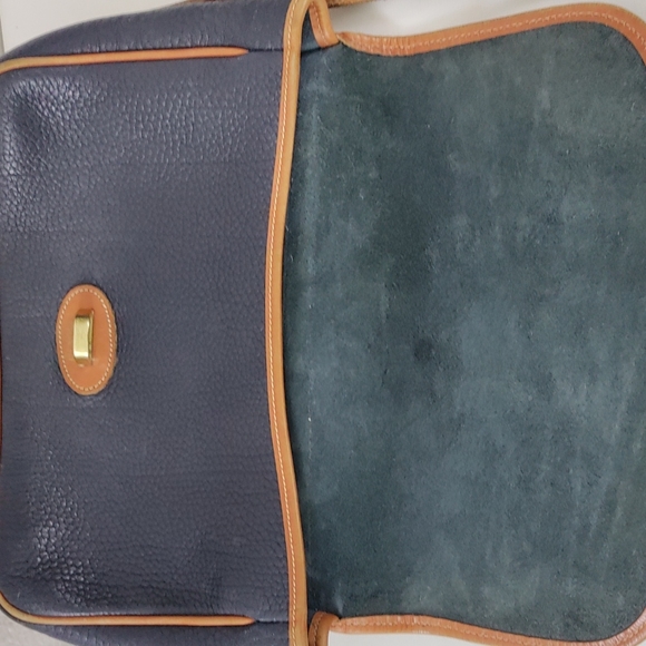 ⭐PRICE DROP⭐🛍️ Dooney &  Bourke Vntg Equestrian Navy Blue AWL Crossbody Bag - Picture 15 of 15